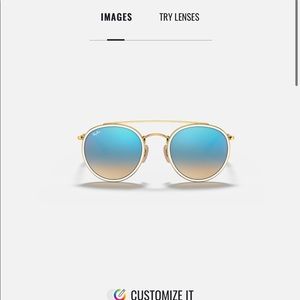 RB3647N 001/4O 51-22 white/gold Ray-Bans new never worn!